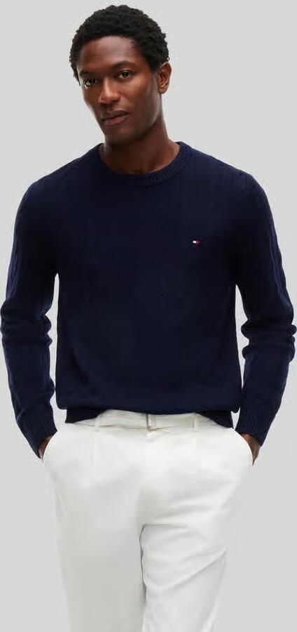 Tommy Hilfiger Regular fit pullover van zuivere schapenwol - Foto 3