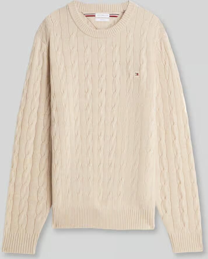 Tommy Hilfiger Regular fit pullover van zuivere schapenwol
