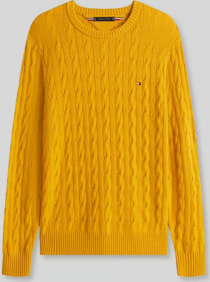Tommy Hilfiger Regular fit pullover van zuivere schapenwol