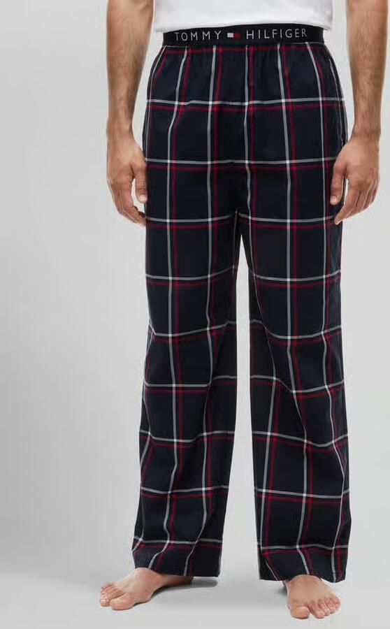 Tommy Hilfiger Regular fit pyjama van puur katoen met elastische band - Foto 2