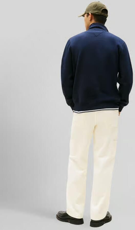 TOMMY HILFIGER Heren Truien & Vesten Essential Fleece 1 4 Zip Donkerblauw - Foto 3