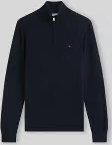 TOMMY HILFIGER Heren Truien & Vesten Essential Cotton Zip Mock Donkerblauw - Foto 6