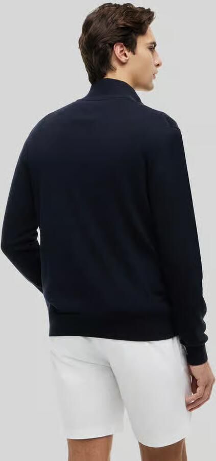 TOMMY HILFIGER Heren Truien & Vesten Essential Cotton Zip Mock Donkerblauw - Foto 7
