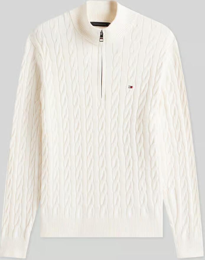 Tommy Hilfiger Regular fit schipperstrui van puur katoen met gestikt logo