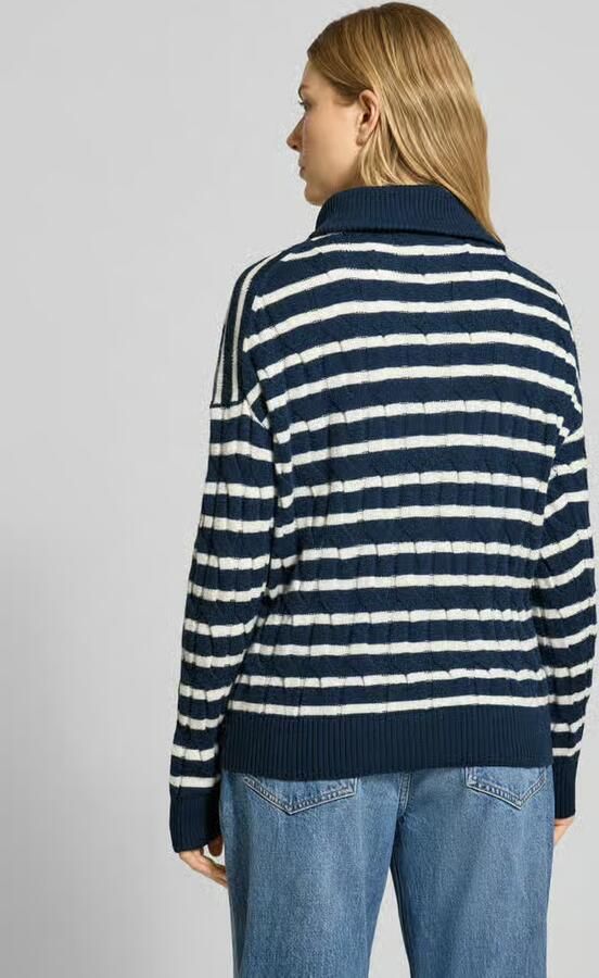 Tommy Hilfiger Schipperstrui SOFT WOOL CABLE 1 2 ZIP LS SWT met kabelpatroon van zuivere wol - Foto 6