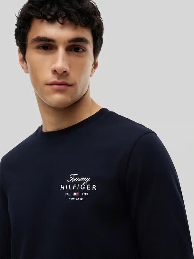 Tommy Hilfiger regular fit shirt met lange mouwen van puur katoen