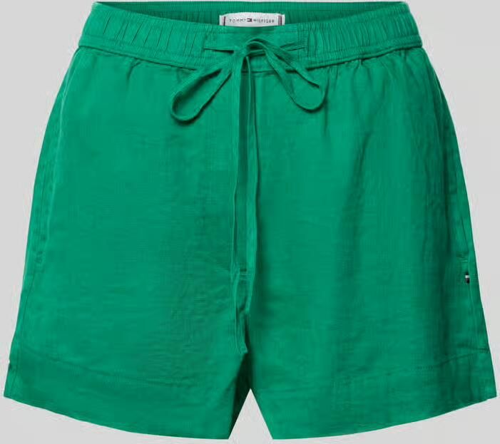 Tommy Hilfiger regular fit short van puur linnen - Foto 2