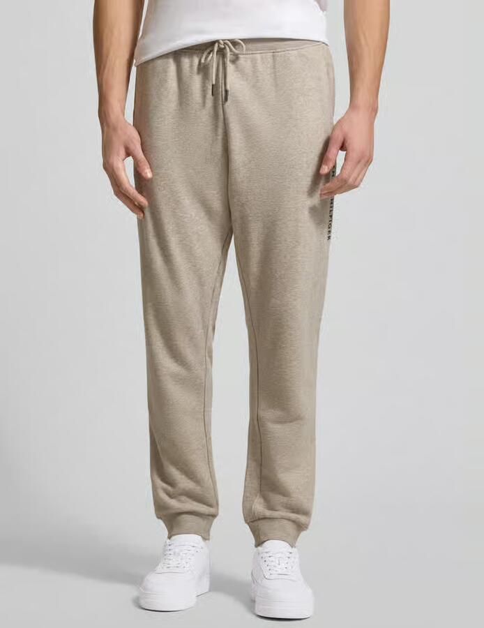 Tommy Hilfiger Regular fit sweatbroek van katoenmix - Foto 2