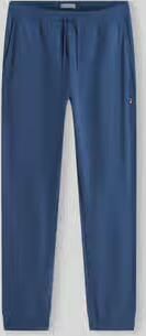 Tommy Hilfiger regular fit sweatbroek van puur katoen met labelopschrift