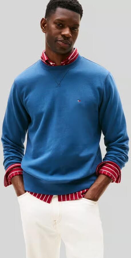 Tommy Hilfiger Sweatshirt ESS SEASONAL FLEECE CREWNECK met ronde hals en borduursel - Foto 14