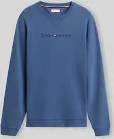 Tommy Hilfiger Regular fit sweatshirt van puur katoen met labelopschrift