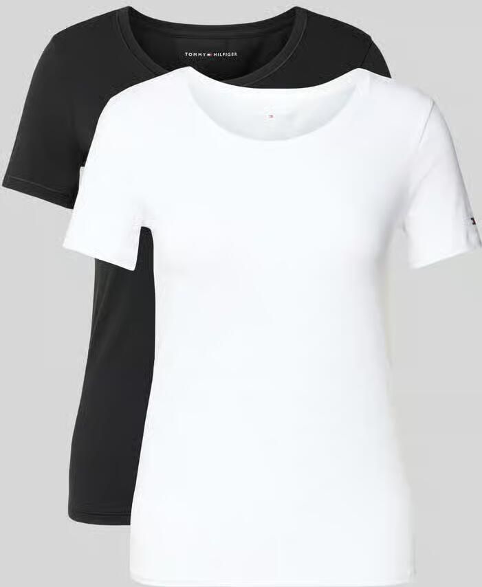 Tommy Hilfiger Regular fit ondershirt van katoenmix in Set van 2 - Foto 2