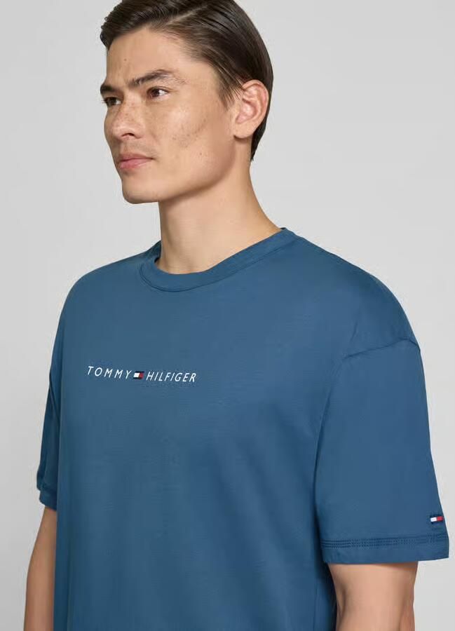 Tommy Hilfiger regular fit T-shirt met labelopschrift van puur katoen