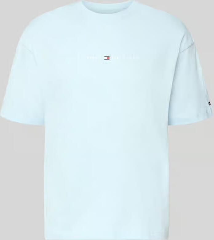 Tommy Hilfiger regular fit T-shirt met labelopschrift van puur katoen