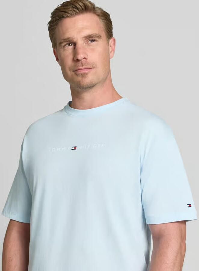 Tommy Hilfiger regular fit T-shirt met labelopschrift van puur katoen - Foto 2