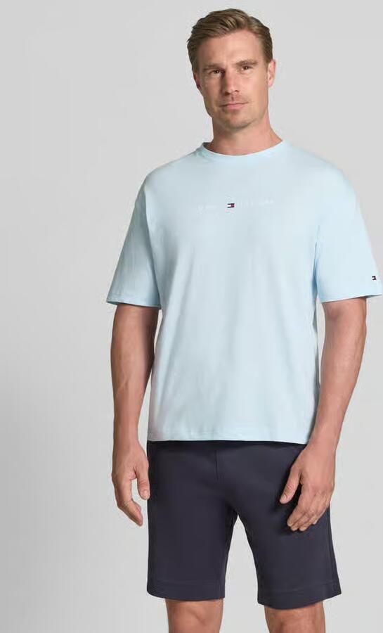 Tommy Hilfiger regular fit T-shirt met labelopschrift van puur katoen - Foto 3