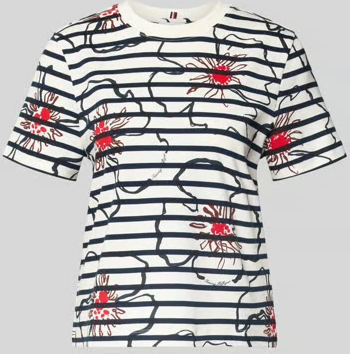 Tommy Hilfiger regular fit T-shirt model 'FLOWER GRAPHIC REG C-NK S' - Foto 2