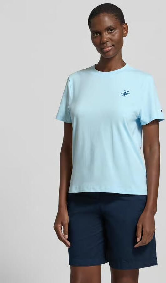 Tommy Hilfiger regular fit T-shirt van katoenmix - Foto 4