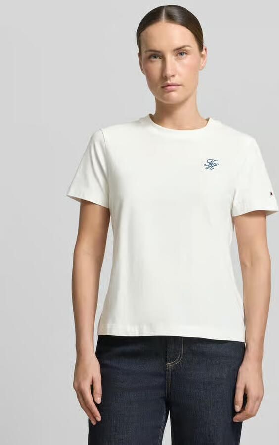 Tommy Hilfiger regular fit T-shirt van katoenmix - Foto 3