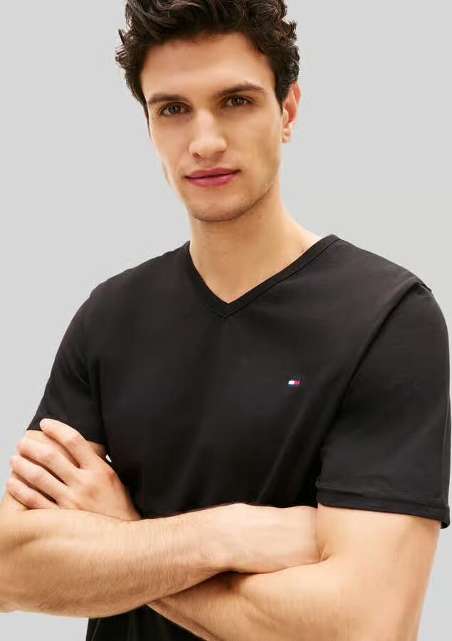 Tommy Hilfiger Regular fit t-shirt van katoenmix in set van 3