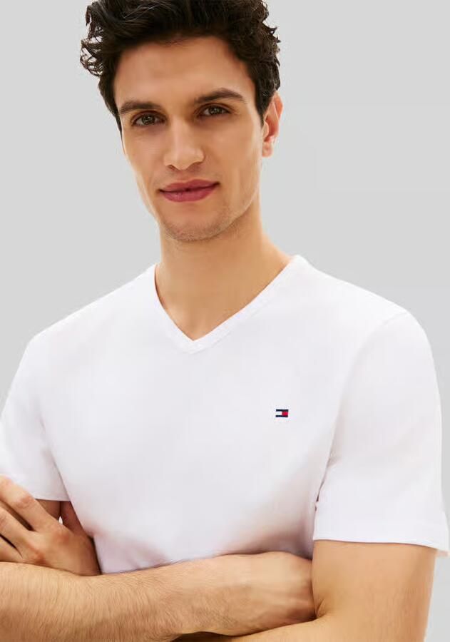 Tommy Hilfiger Regular fit t-shirt van katoenmix in set van 3