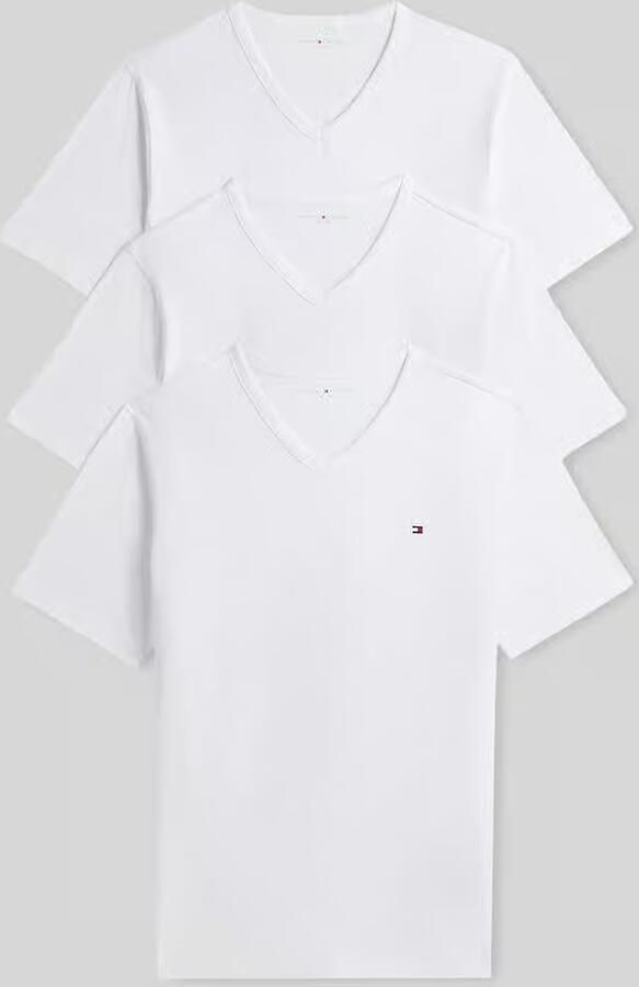 Tommy Hilfiger Regular fit t-shirt van katoenmix in set van 3
