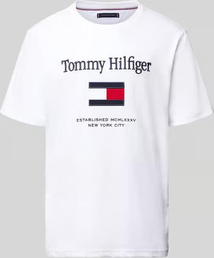 Tommy Hilfiger T-shirt Korte Mouw Tommy Embro Flag Tee