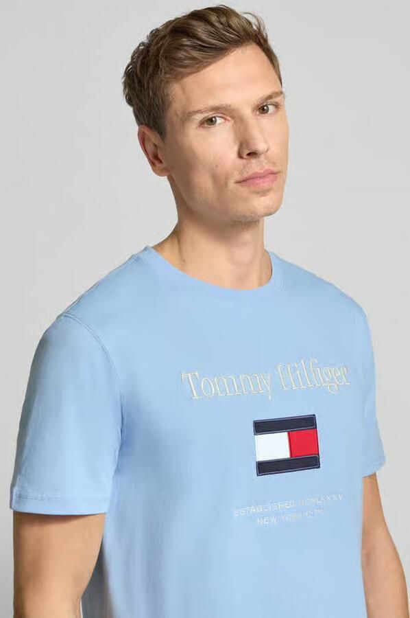 Tommy Hilfiger Regular fit T-shirt van puur katoen