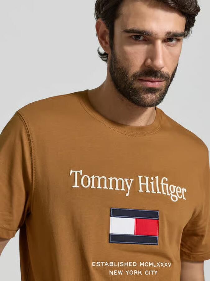 Tommy Hilfiger Regular fit T-shirt van puur katoen