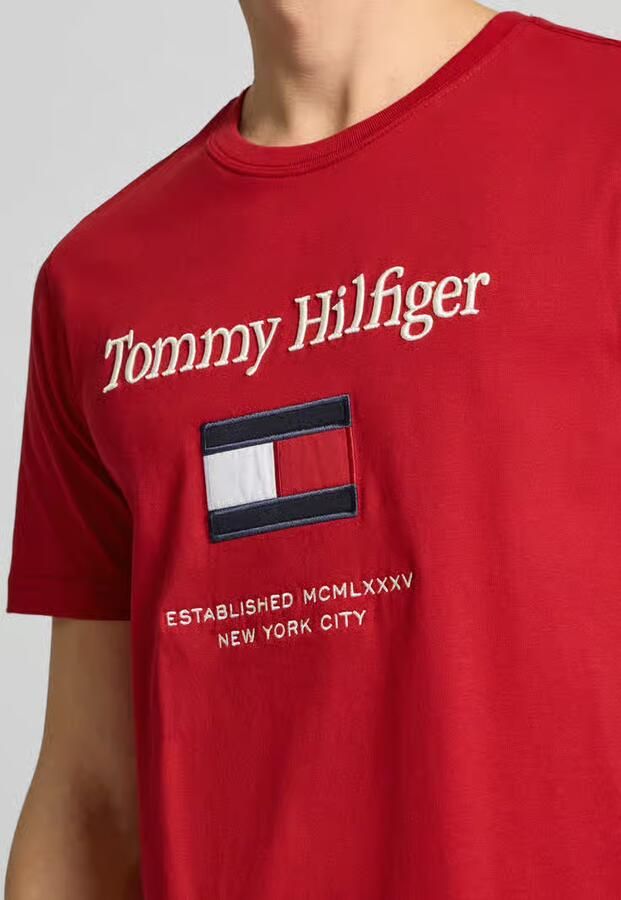 Tommy Hilfiger Regular fit T-shirt van puur katoen