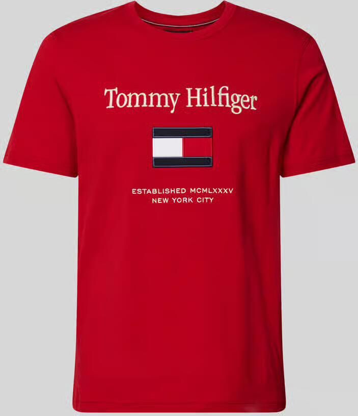 Tommy Hilfiger Regular fit T-shirt van puur katoen - Foto 2