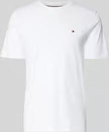 Tommy Hilfiger Interlock Gebreide Geribbelde Kraag T-Shirt White Heren - Foto 8
