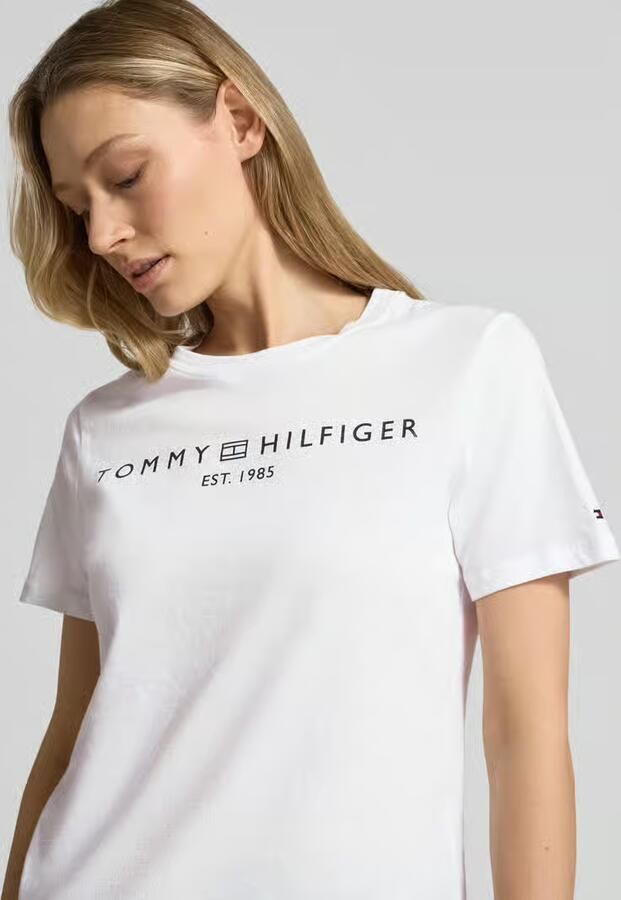 Tommy Hilfiger Shirt met korte mouwen REG CORP LOGO C-NK met logo en borduursel - Foto 13