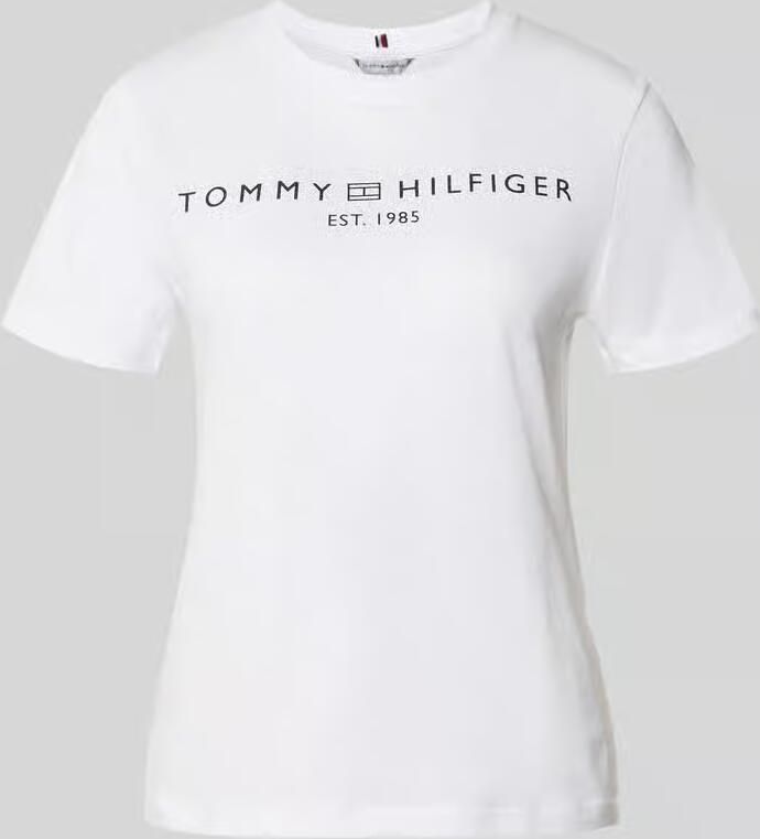 Tommy Hilfiger Shirt met korte mouwen REG CORP LOGO C-NK met logo en borduursel - Foto 14