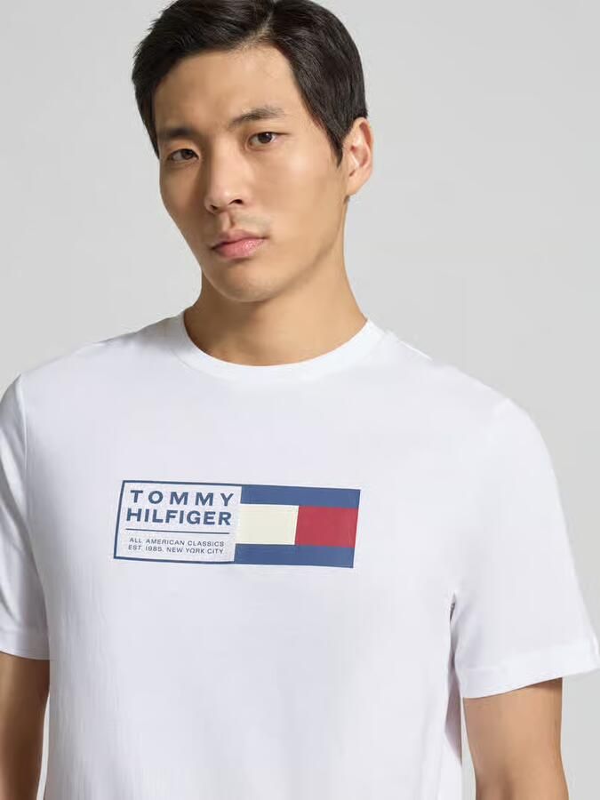 Tommy Hilfiger regular fit T-shirt van puur katoen