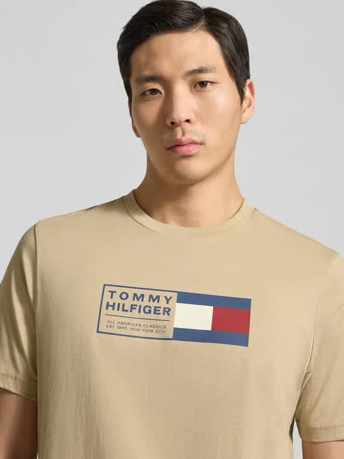 Tommy Hilfiger regular fit T-shirt van puur katoen