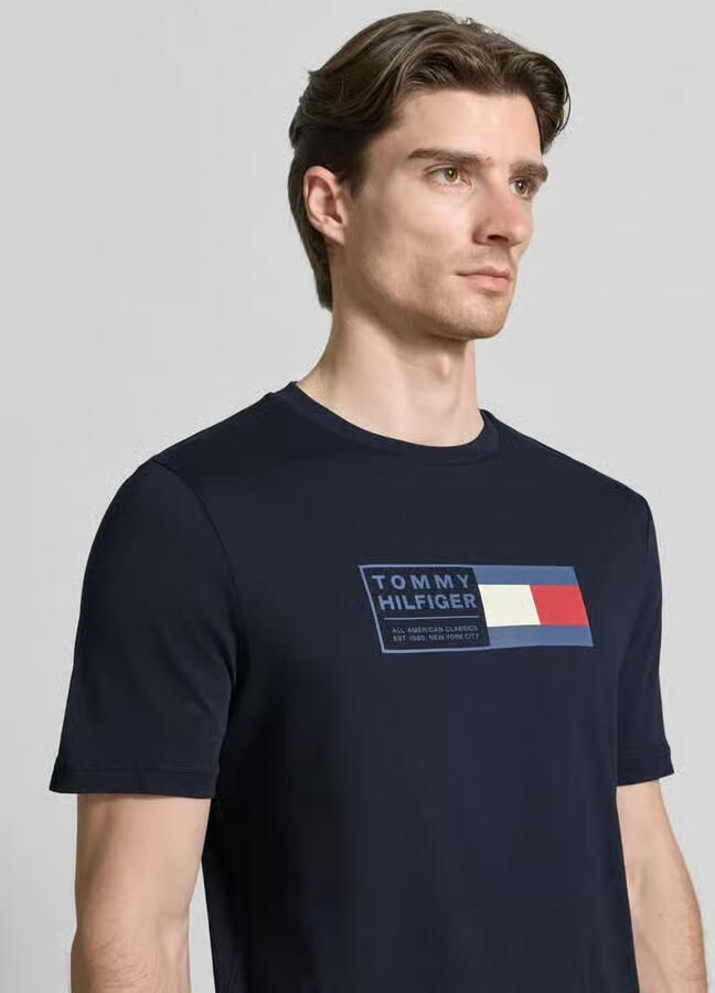 Tommy Hilfiger regular fit T-shirt van puur katoen