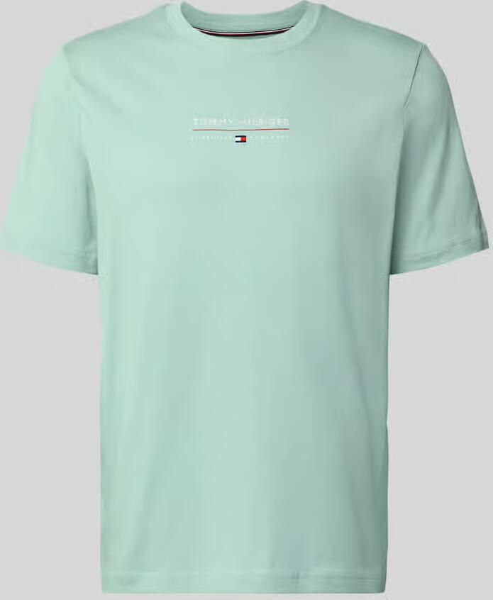 TOMMY HILFIGER Heren Polo's & T-shirts Brand Love Lockup Tee Mint - Foto 6