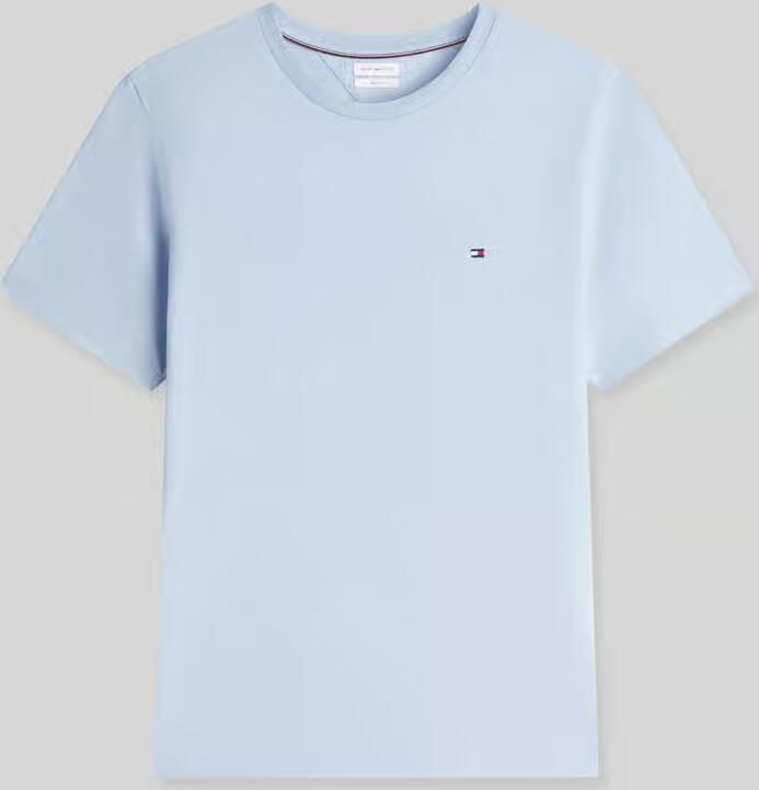 TOMMY HILFIGER Heren Polo's & T-shirts Ess Seasonal Reg Fit Solid Tee Lichtblauw - Foto 18