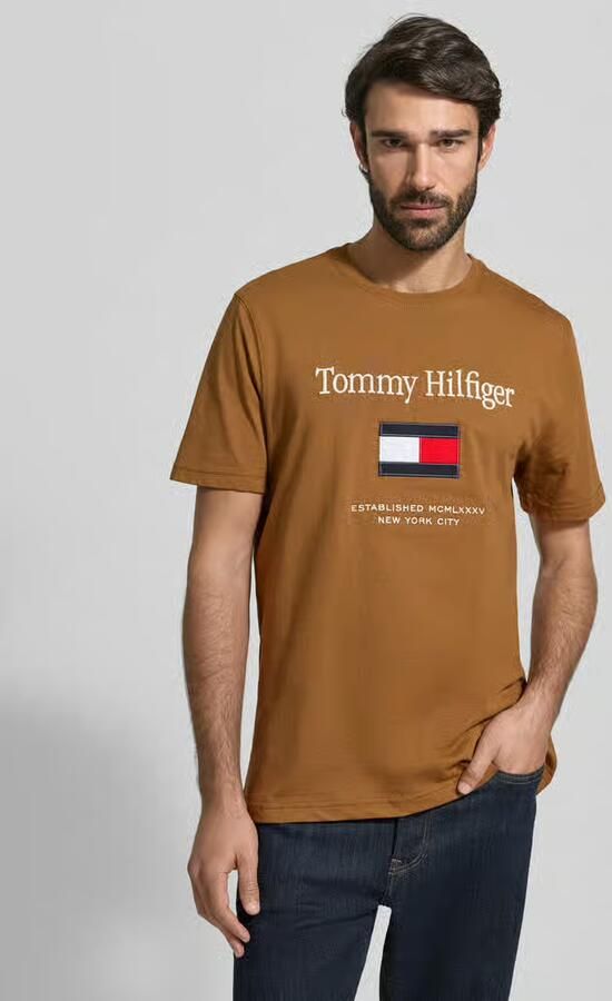Tommy Hilfiger Regular fit T-shirt van puur katoen - Foto 3
