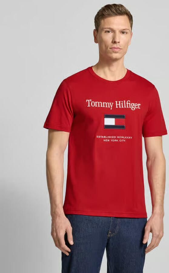 Tommy Hilfiger Regular fit T-shirt van puur katoen - Foto 2