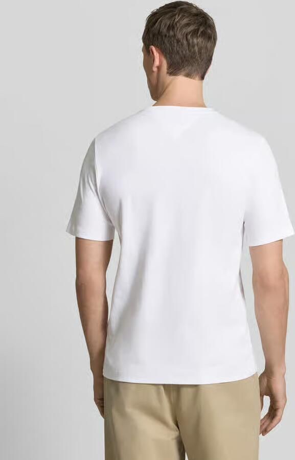 Tommy Hilfiger Interlock Gebreide Geribbelde Kraag T-Shirt White Heren - Foto 9