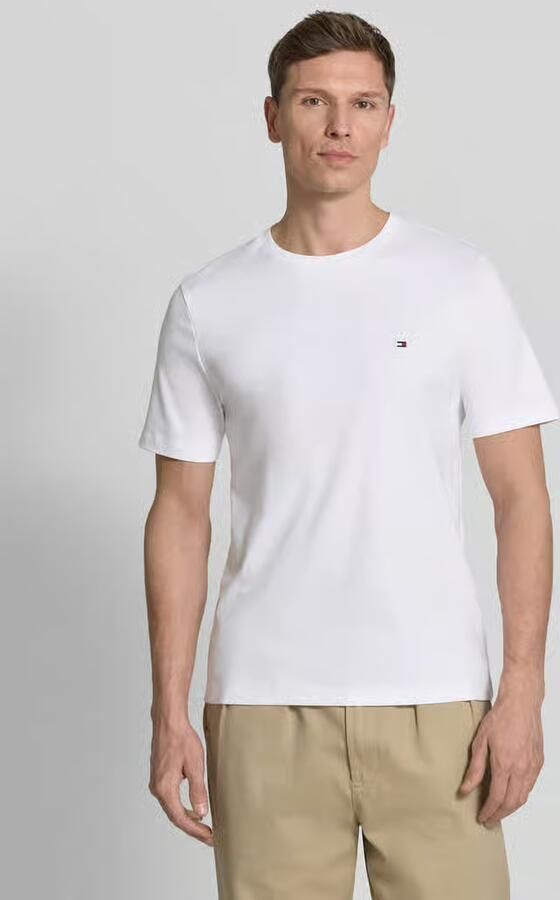 Tommy Hilfiger Interlock Gebreide Geribbelde Kraag T-Shirt White Heren - Foto 10