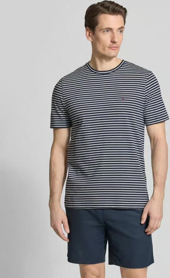 TOMMY HILFIGER Heren Polo's & T-shirts Ess Seasonal Reg Fit Stripe Tee Donkerblauw - Foto 8