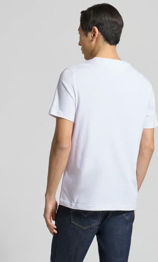 TOMMY HILFIGER Heren Polo's & T-shirts Brand Love Lockup Tee Wit - Foto 8