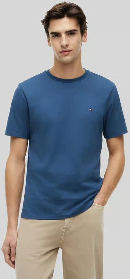Tommy Hilfiger T-shirt ESSENTIAL REG FIT SOLID TEE met borduursel en ronde hals - Foto 17
