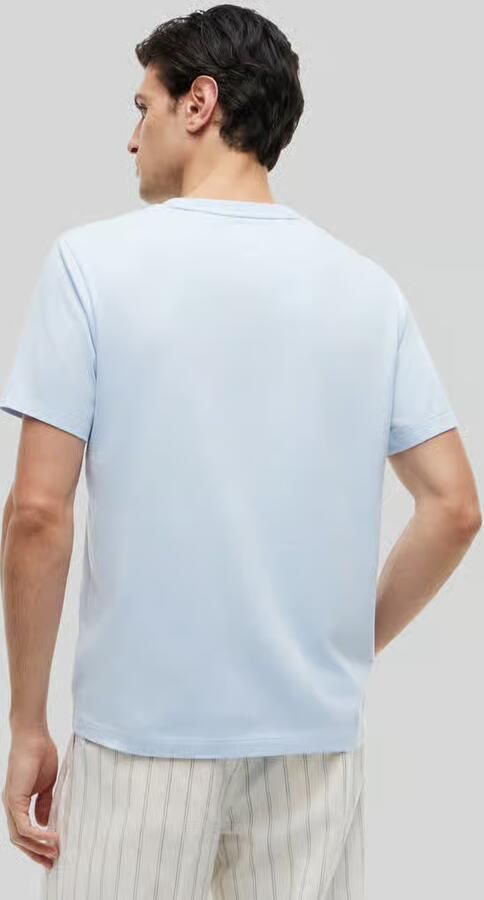 TOMMY HILFIGER Heren Polo's & T-shirts Ess Seasonal Reg Fit Solid Tee Lichtblauw - Foto 18