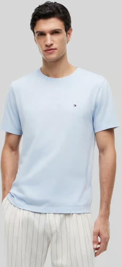 TOMMY HILFIGER Heren Polo's & T-shirts Ess Seasonal Reg Fit Solid Tee Lichtblauw - Foto 20