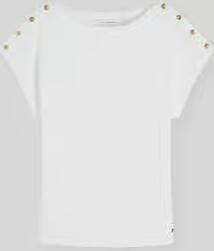 Tommy Hilfiger regular fit T-shirt van puur katoen met knoopdetails