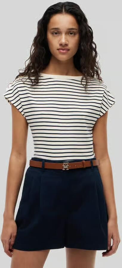 Tommy Hilfiger regular fit T-shirt van puur katoen met knoopdetails - Foto 2